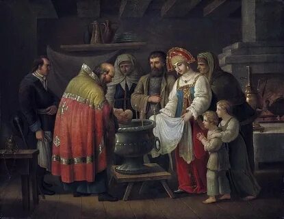 Обряд крещения на руси