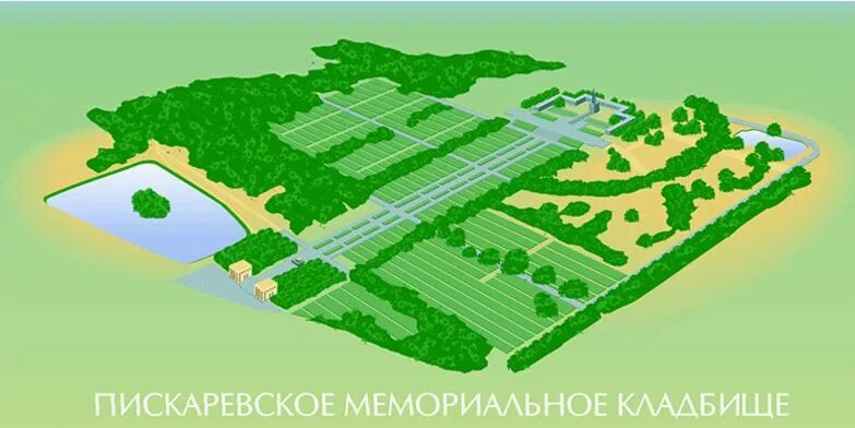 пискаревское кладбище в санкт петербурге на карте