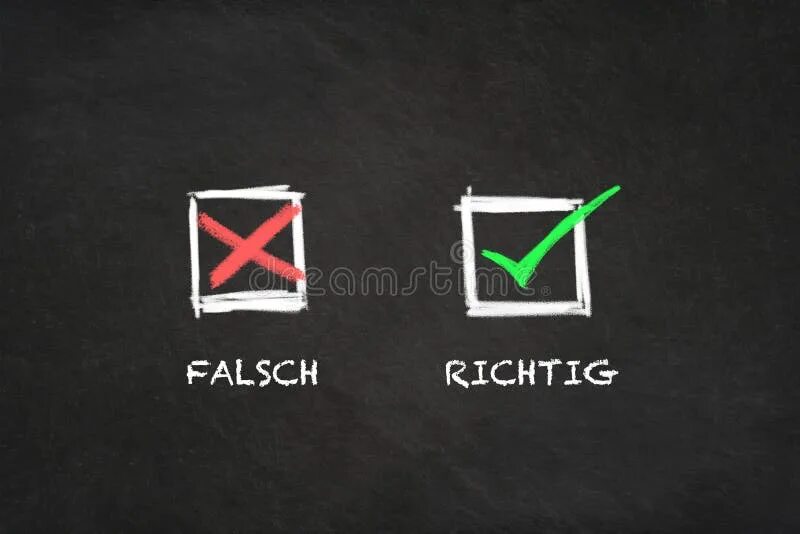 Ist falsch. Falsch. Richtig. Falsch на русском. Correct icon.