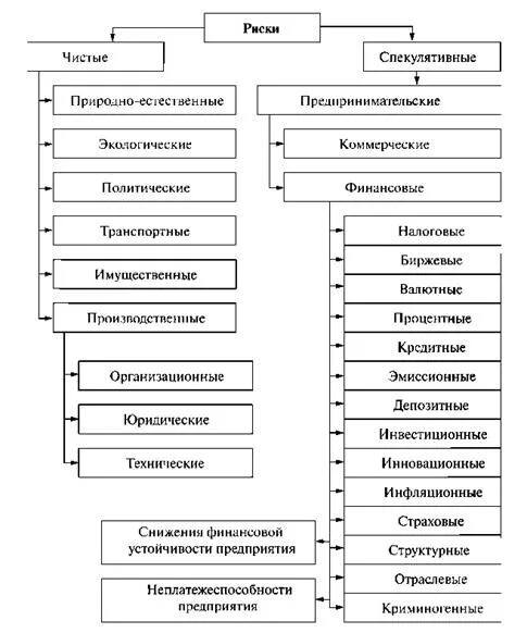 Перечислите предпринимательские риски