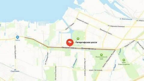 Петербург петергофское шоссе
