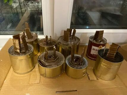 Изготовление окопных свечей пошагово
