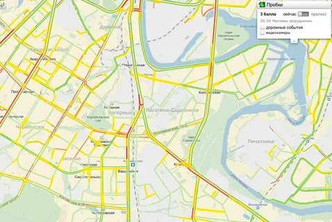 Пробки на варшавском шоссе