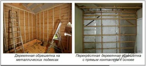Деревянная обрешетка стен