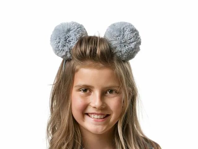 Черные ушки на ободке. Ободок с ушками мышки серые. Серьги - клипсы. Круглые ушки. Ободок с ушками.