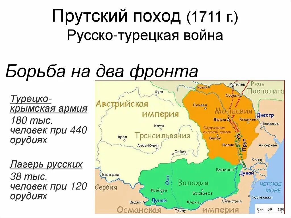 Прутский поход 1710–1713. Прутский мир 1711.