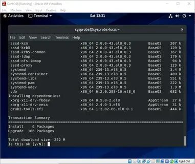 Centos update