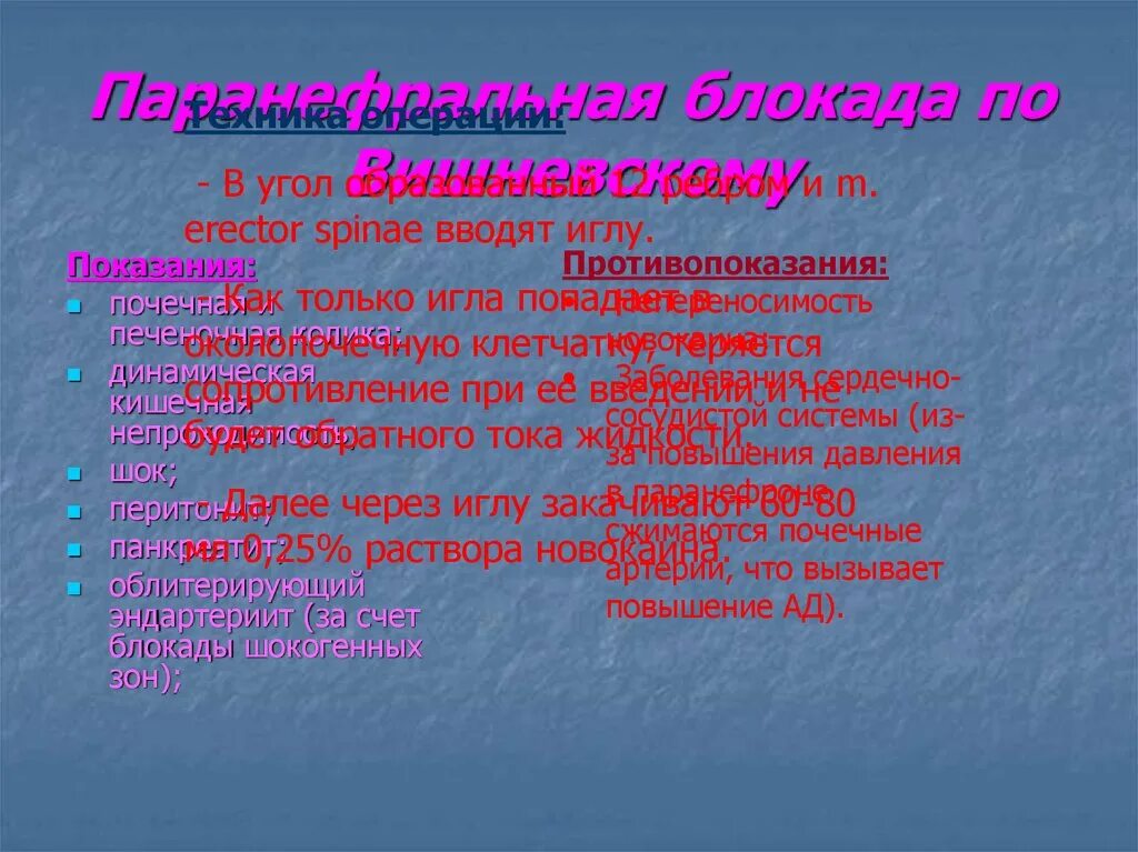 Блокада противопоказания. Паранефральная блокада противопоказания. Паранефральная блокада по Вишневскому. Осложнения паранефральной блокады. Паранефральная блокада Показание противопоказание.