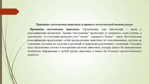Принцип животных
