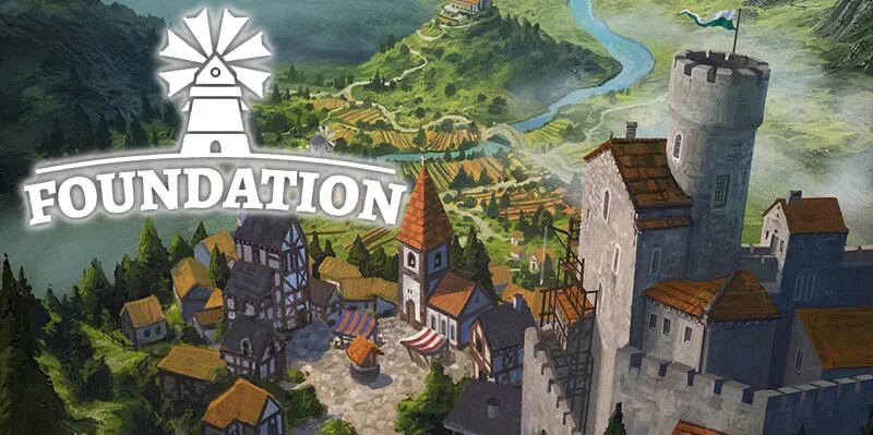 Foundation постройки игра. Foundation игра. Foundation начало игры. Игра фоундейшен. Foundation церковь.