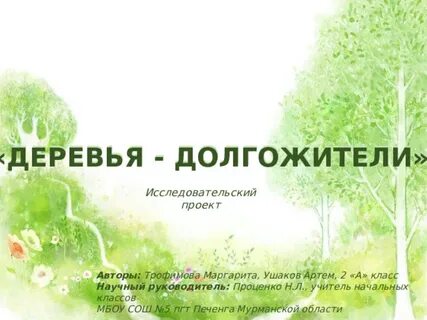 Исследовательский проект 2 класс окружающий мир