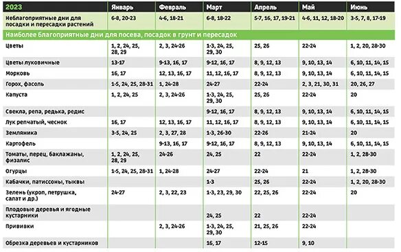 Лунный посевной календарь. Календарь посадок на 2023. Посев (2023). Календарь для высадки рассады на 2023г.