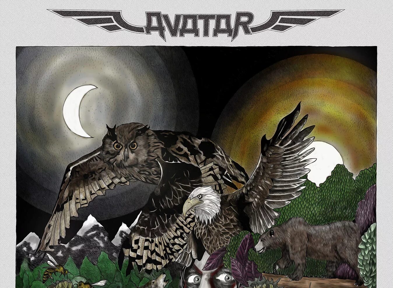 Feathering his own. Avatar Feathers and Flesh. Avatar Feathers Flesh 2016. Avatar album Feathers and Flesh. Avatar album the Eagle has landed.