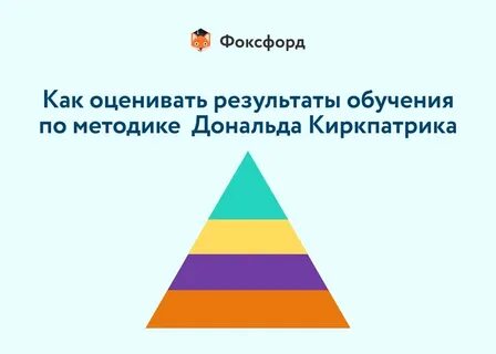 Киркпатрик уровни эффективности обучения