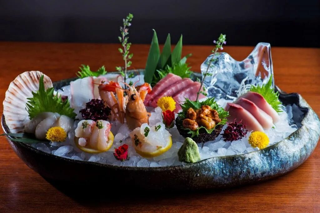 Оформления холодный. Красивые изысканные блюда. Необычная подача рыбы. Необычные и изысканные блюда. Декор для японских блюд.