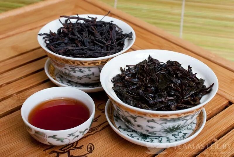 Китайские чаи пуэр чёрный. Китайский чай дахунпао. Темный улун китайский. Дахунпао улун темный.