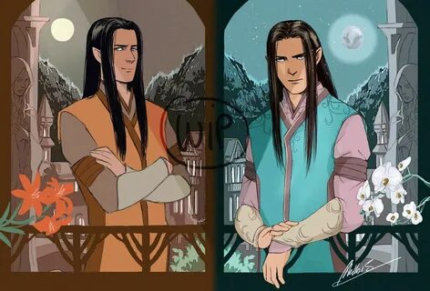 Elladan Elrohir Tolkien elves, Tolkien art, The hobbit