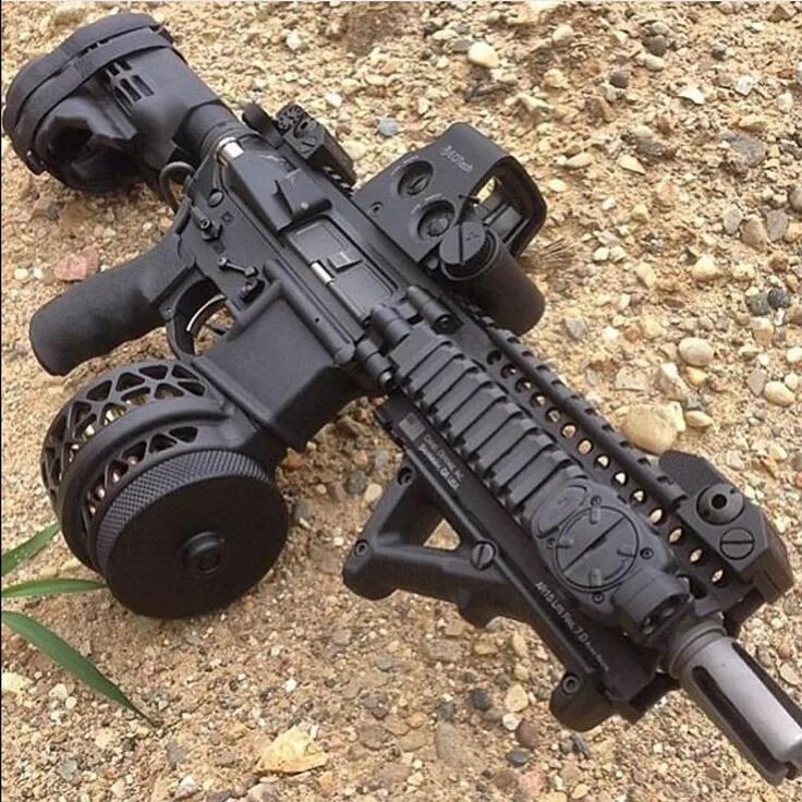 Weapons on back