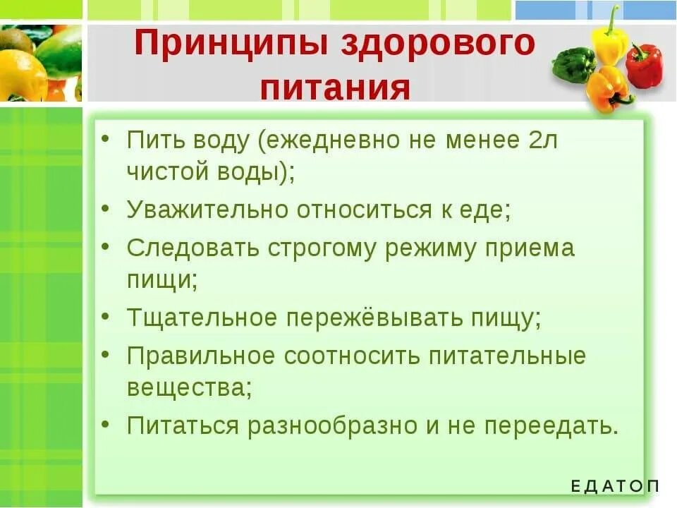 Общие принципы здорового питания. Основные принципы правильного питания. Рекомендации по здоровому питанию. Основные принципы здорового и правильного питания.