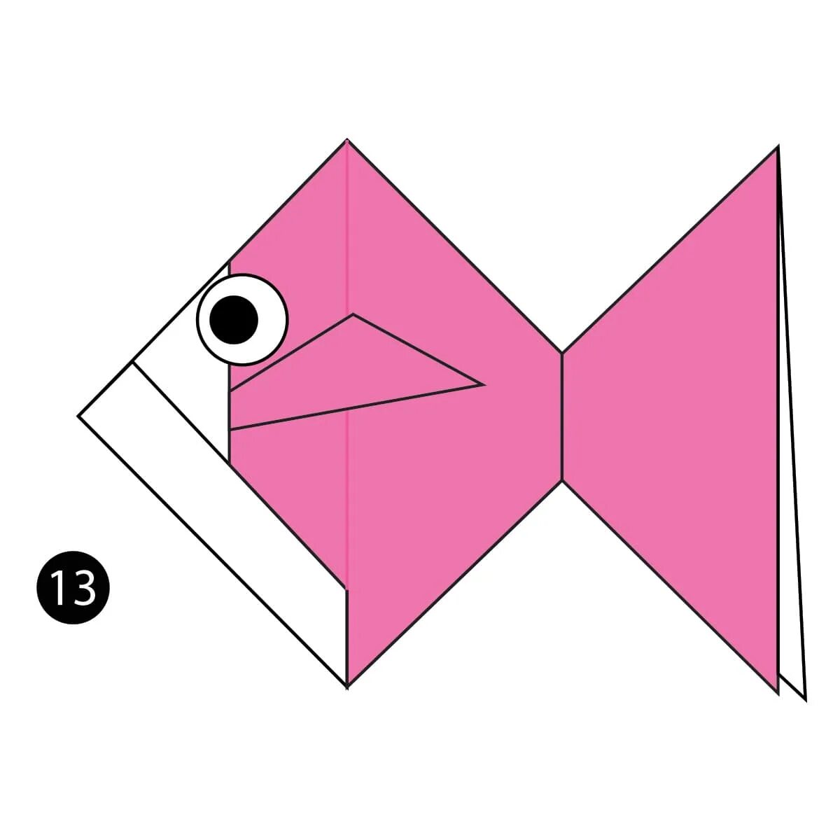 Оригами рыбка в старшей группе. Рыбка из бумаги оригами простая схема для детей. Оригами 3 класс рыбка. Рыбки оригами для дошкольников. Треугольная рыбка из бумаги.