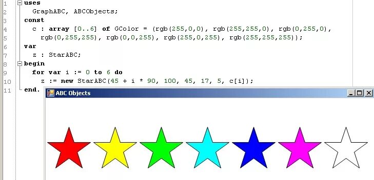 По какой программе идут звезды. Рисунок в Pascal ABC С программой. Звезда в Паскале ABC. Нарисовать в Паскале. Звездочка в Паскале.