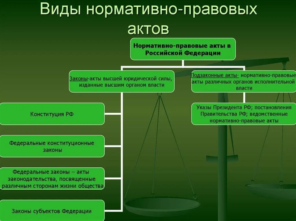 Иные федеральные законы а также. Виды нормативно-правовых актов. Нормативно-правовой акт понятие и виды. Видыноративно-правовыхактов. Виды нормаивноправоых актов.