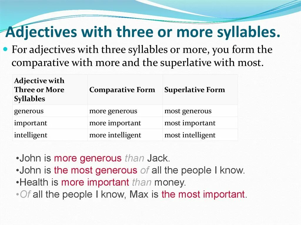 Intelligent comparative and superlative. Степени сравнения Comparative and Superlative adjectives. Adjectives 3 forms. More the most степень сравнен. Comparative adjectives much many.