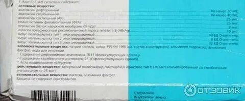 Температура после пентаксима и превенара