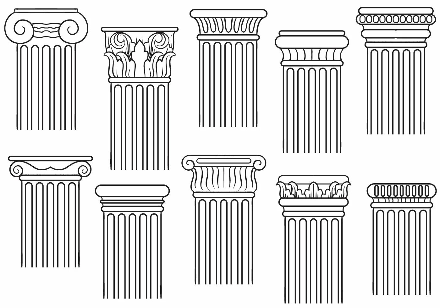 Ордеры белые. Пилястры вектор. Пилястра в древнем Риме. Древнегреческая колонна вектор. Ионическая колонна вектор.