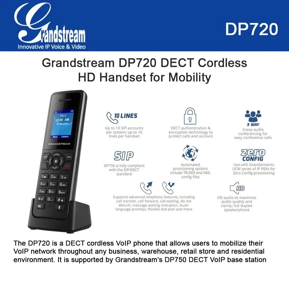 Телефон Grandstream dp750. Grandstream dp750/dp720. Grandstream dp750 трубка. SIP DECT телефон Grandstream dp750/dp720.