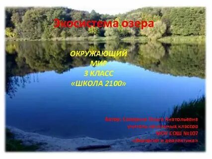 Озеро 3 класс