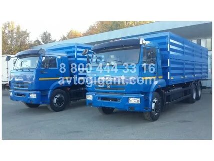 Камаз 65117 зерновоз с прицепом