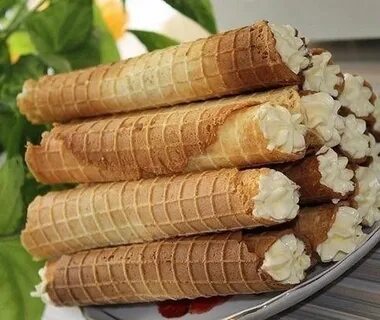 Трубочки со сливками