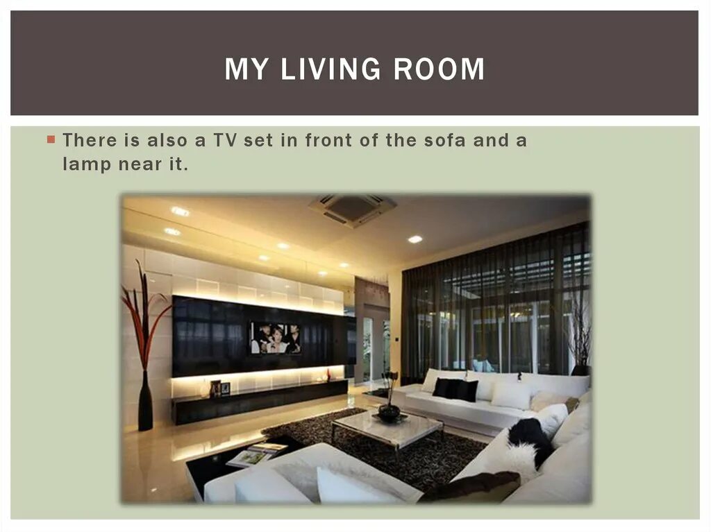 In my room there is a sofa. My dream house презентация. проект по английскому языку my dream house. my dream house presentation living room. презентация my dream house 5 класс.