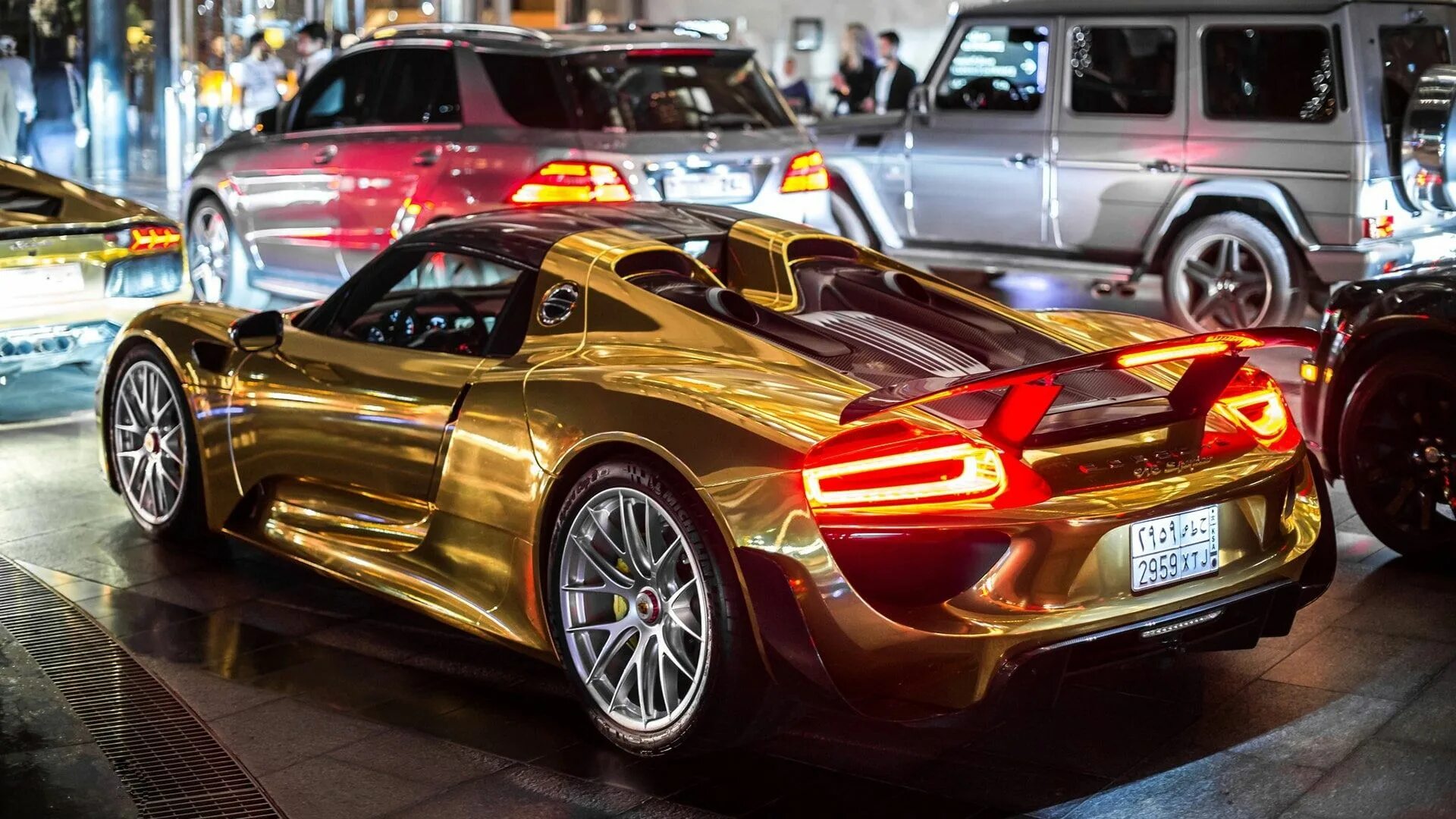 Gold car