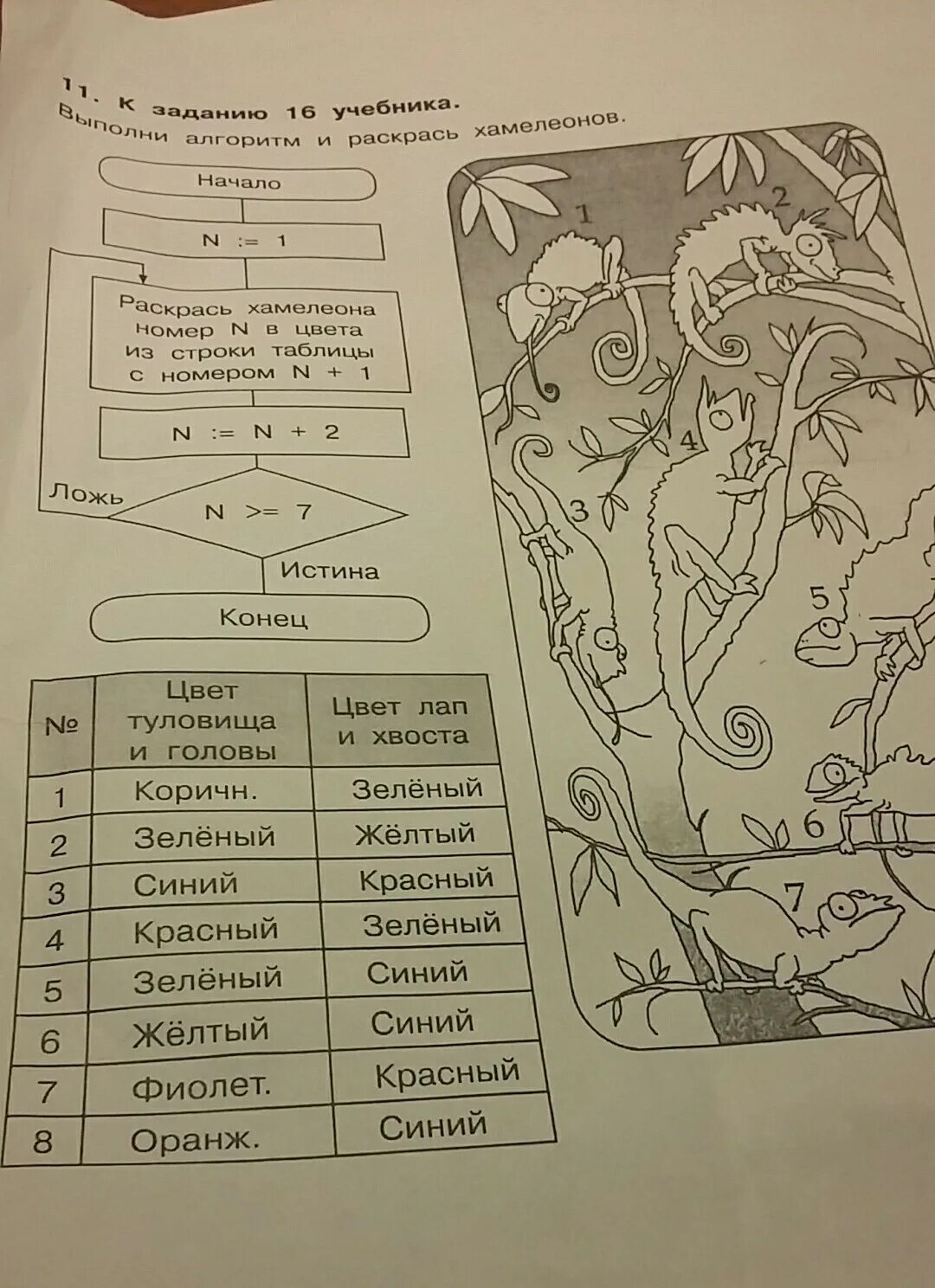 Хамелеон тест ответы. Выполни алгоритм и раскрась хамелеонов. Раскрась хамелеона Информатика. Выполни алгоритм и раскрась хамелеонов в рабочей. Алгоритмы по информатике 4 класс хамелеон.