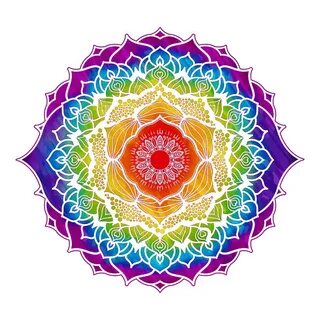 7 Chakra Mandala - WOWB Watercolor by Serena King