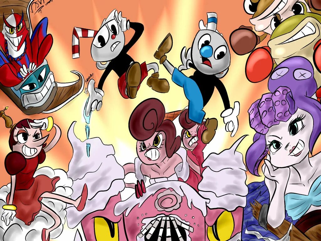 Cuphead 18. Капхед боссы. Cuphead профессор. Cuphead злодеи. Анатомия капхед боссы.