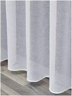 Короткий тюль лен