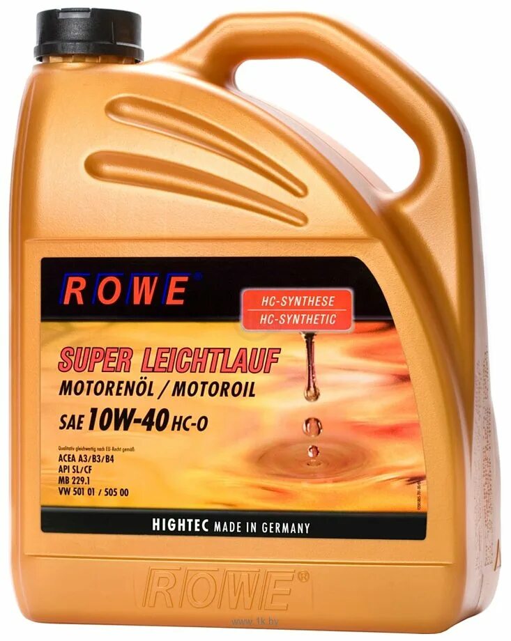 Масло ров отзывы. Rowe hightec 10w-40 super leichtlauf hc-o 5л. моторное масло rowe 10w 40. rowe 10w-40 hc synthetic. rowe sae 5w-40 4 l.
