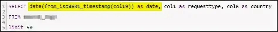 Timestamp string