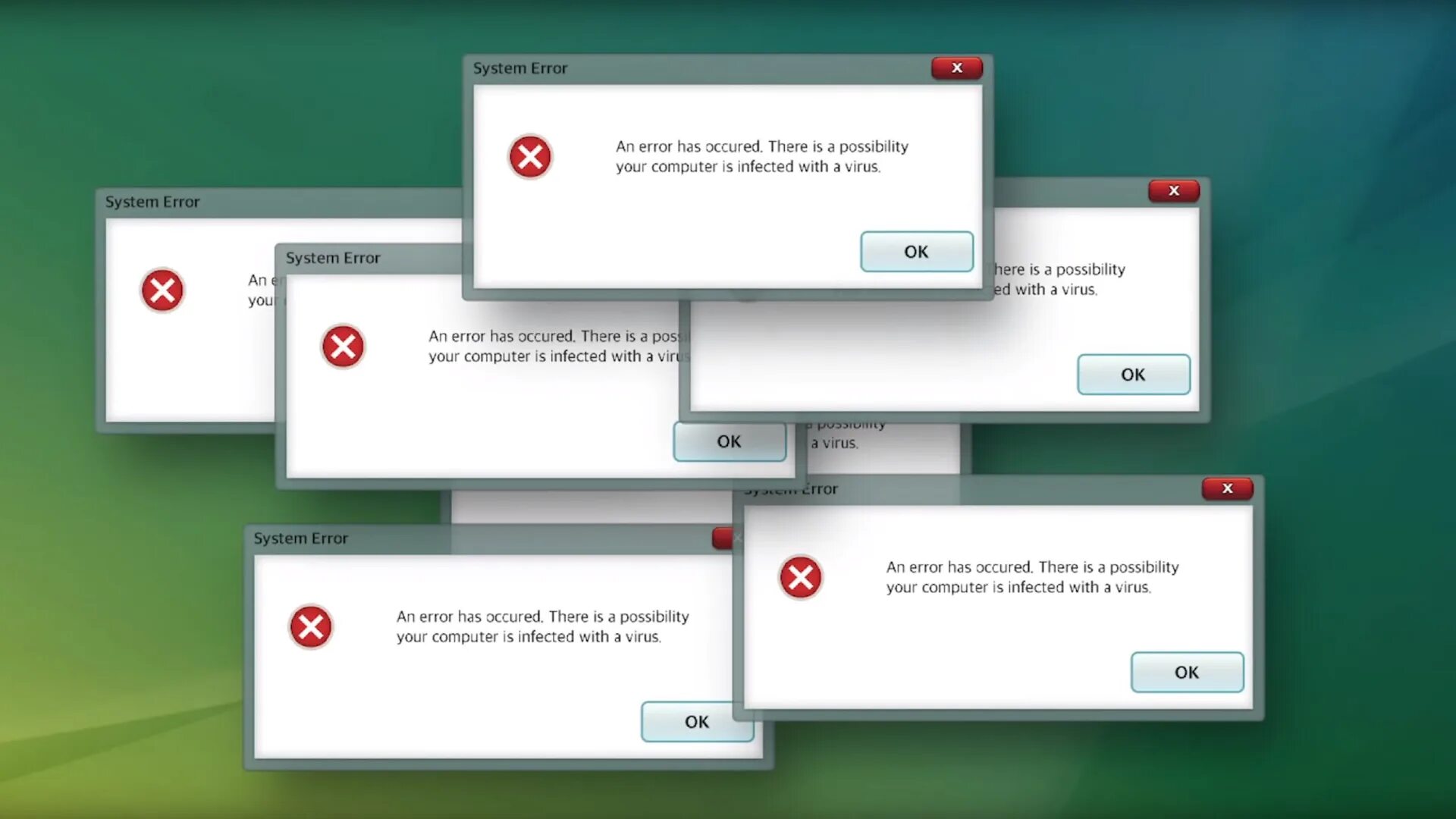 Computer error message