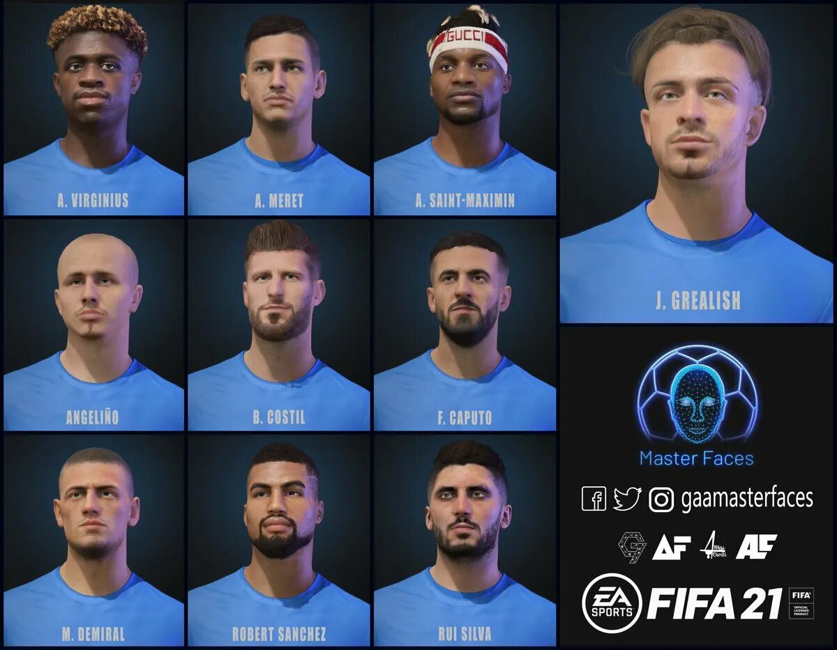 FIFA 21 паки лиц. FIFA 16 "пак лиц #133". ФИФА 19 все игроки с лицами. PES 2021 Antuan Grizman 2023 Facepack.
