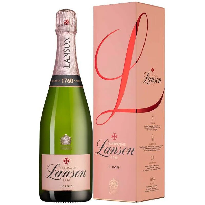 Шампань Лансон Ле Блэк лейбл брют. Lanson Rose Label Brut Rose. Шампань Лансон де Розе брют. Вино Lanson le Rose Brut в подарочной коробке 2018 750 мл 12,5%.