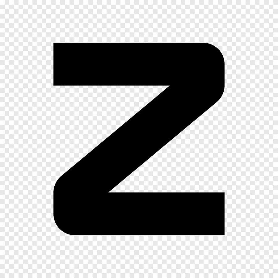 Знак z. Буква z. Символ z. Z на прозрачном фоне.