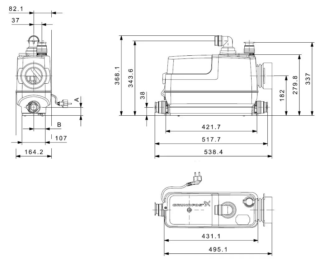 Sololift2 wc 3 97775315 grundfos. Сололифт 2 cwc-3. grundfos sololift2 cwc-3. сололифт 2 cwc-3 обратный клапан. сололифт грундфос габариты.