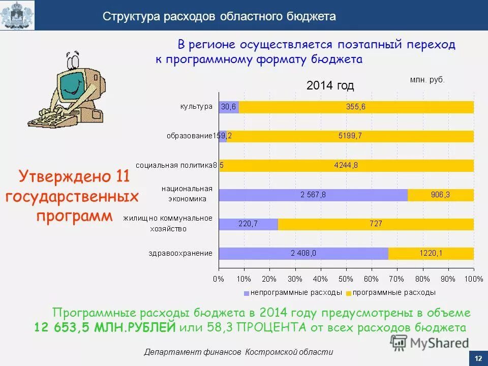 Программный бюджет на муниципальном уровне. Программное бюджетирование это. Направления бюджетных расходов. Программный и непрограммный бюджет. Структура расходов областного бюджета.