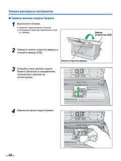 Замена расходных материалов принтера