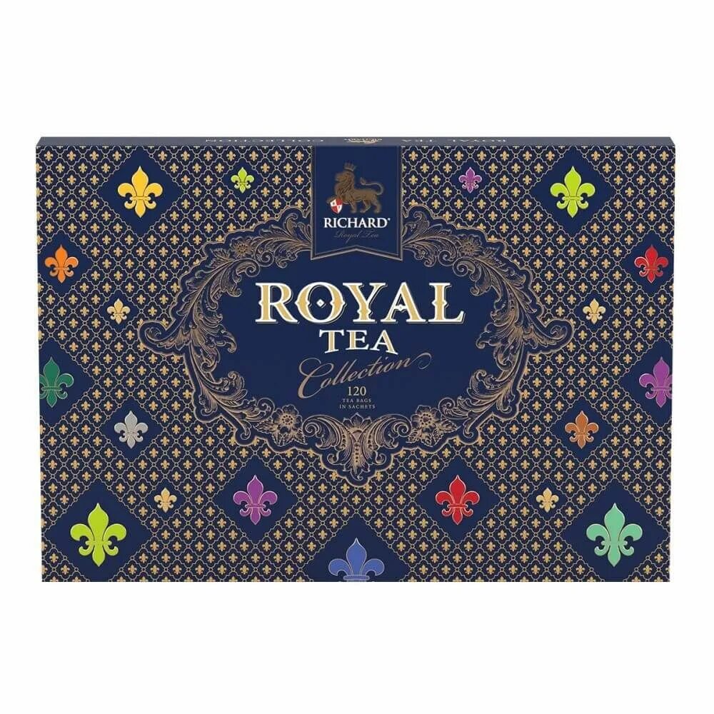 Tea collection. Чай richard &quot;royal tea collection&quot; ассорти. чай richard &quot;royal tea collection&quot;, ассорти, 120 сашетов. набор чайный richard royal tea collection ассорти, 120пак. чай ричард роял ти коллекшн ассорти 230,4г.