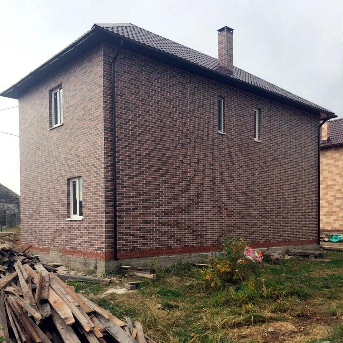 Акм фасад. Фасад дома из амк фото.